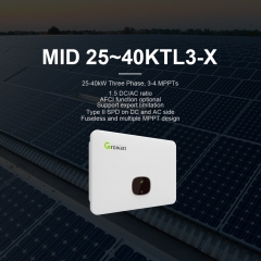 GROWATT MID 25-40KTL3-X 25-40KW Three Phase with 3-4 MPPTs for solar power residential