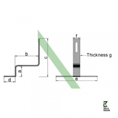 SS304 slate tile hook for solar mounting