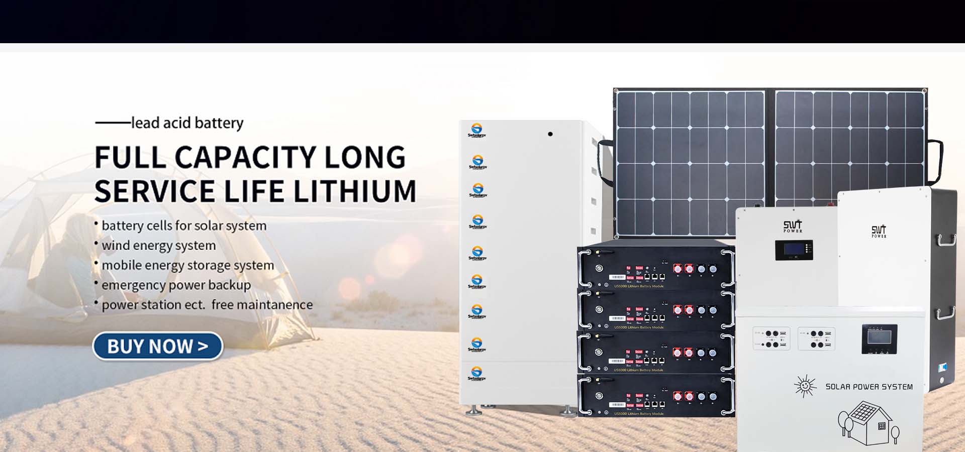 Solar energy storage system-lithium battery