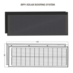 BIPV Roofing System Innovative Design Of Photovoltaic Technology And Green Energy Building Material Solar Shingle Roof Tiles