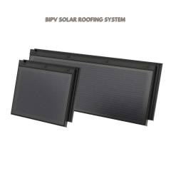 BIPV Roofing System Innovative Design Of Photovoltaic Technology And Green Energy Building Material Solar Shingle Roof Tiles