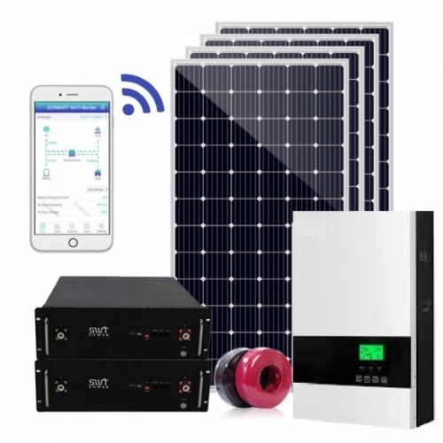 5.5KW Hybrid Inverter with Battery Solar Energy System Home Solar Storage System