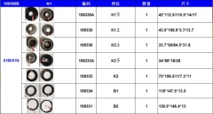 PISTON SET NAK PISTON SET 01M 01N 109300B