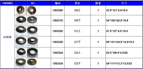 U151 PISTON KIT NAK 136300C