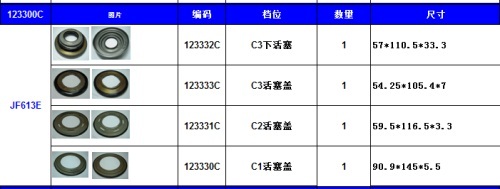 JF613E PISTON KIT NAK 123300C FIT /Mitsubishi