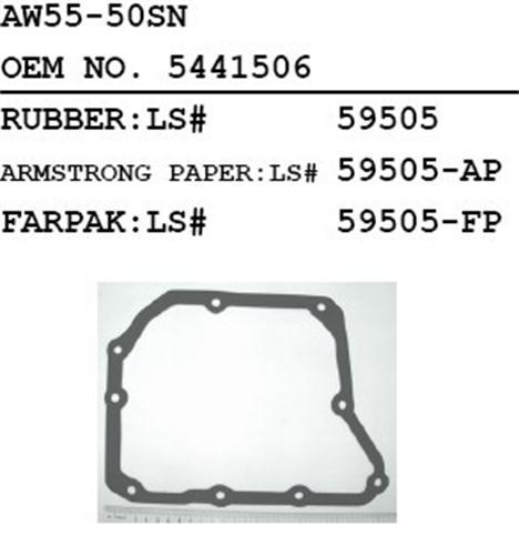 AW55-50SN OIL PAN GASKET OEM 5441506 LS 59505