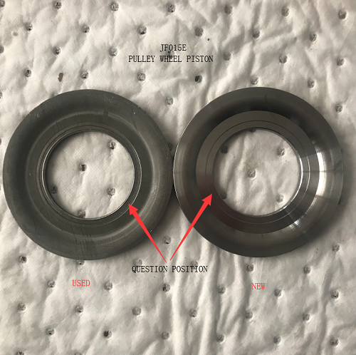 RE0F11A JATCO JF015E automatic transmission primary pulley piston improvement JF015E-0004-AM