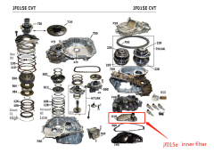 RE0F11A JF015E CVT INNER FILTER METAL FILTER For N issan Sunny 1.5L Tiida Sylphy 1.6L Sale