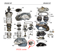 JF015E-0039-OEM JATCO JF015E COOLER CVT7 COOLER RE0F11A COOLER OEM