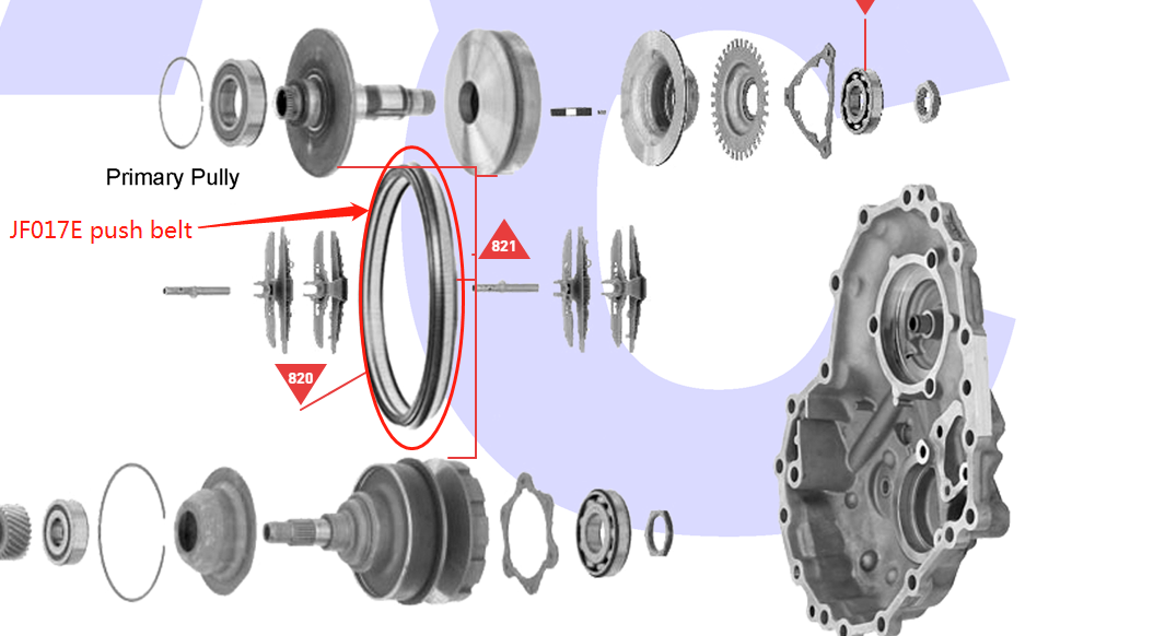 JF017E0024FN JATCO JF017E Transmission CVT Chain Push Belt 901089