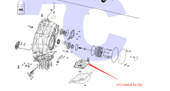 VT2-0024-AM VT2 VT3 CVT (metal-plastic) oil filter inner filter tall hole VT2 02-up 1066002097