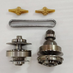 JF017E-0056-U1 Pulley Set With Belt U1 JF017E 2021 1.5T 350NM 25T Used And Inspected For Nissan Renault Mitsubishi