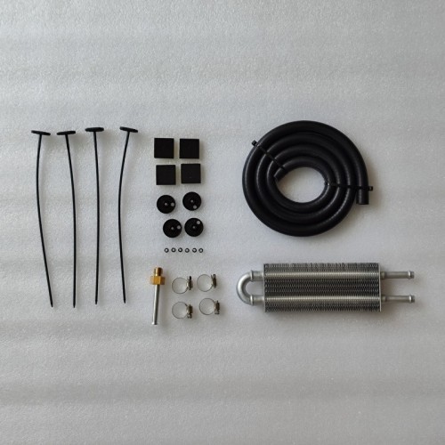 AATP-0381-AM Additional Cooler Set 2 Pipes 23.4x6.4x1.9 Silver Transmission