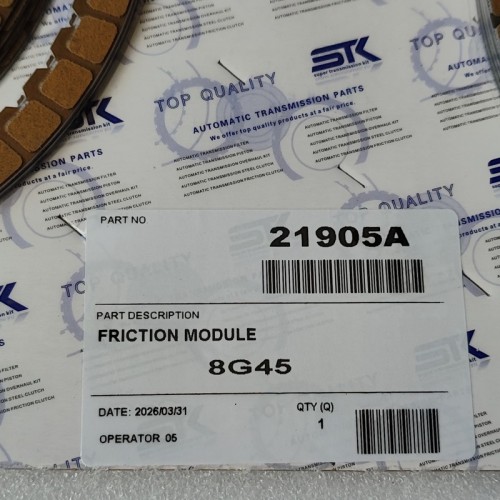 8G45-21905A-AM Friction Kit 21905A 25Pcs A Kit 8G45 Transmission