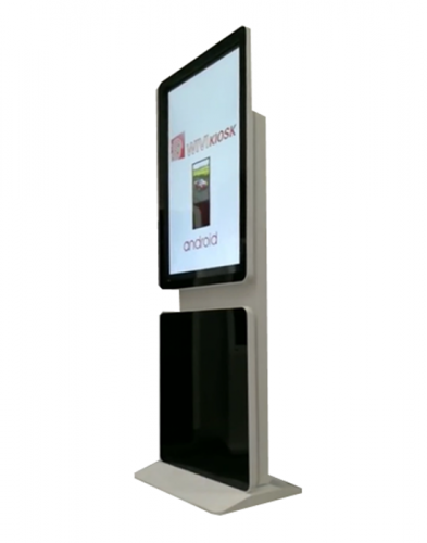 43 inch rotary floor standing advertising touch screen kiosk