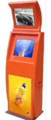 17 inch dual screen touch screen ticket printer infromation kiosk