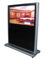 55 inch floor standing touch screen information advertising kiosk