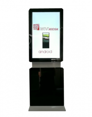 43 inch rotary floor standing advertising touch screen kiosk