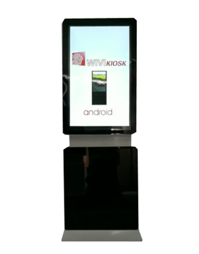 43 inch rotary floor standing advertising touch screen kiosk