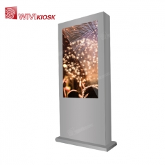 55" Tft Lcd free standing outdoor touchscreen information kiosk