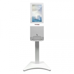 21.5''android floor stand digital signage with 1000ML hand sanitizers dispenser