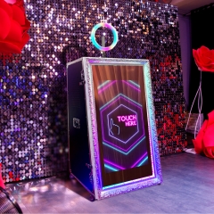 Hot Sale 55/65 Inch Selfie Photo Booth Magic Screen Mirror Photobooth Wedding With Camera Printer Software