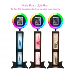 Portable Ring Light ipad Selfie Photo Booth Stand