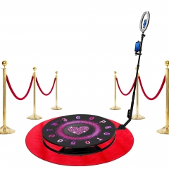 360 Photo Booth for wedding party Automatic Motorized Spinner Photo Platform 360 Photo Video Machine