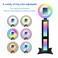Roaming Ring Light Portable iPad Photo Booth Kiosk Stand Selfie with LCD Screen