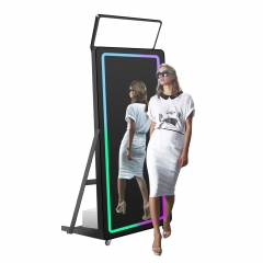 portable wedding vogue augmented reality selfie magic mirror photo booth
