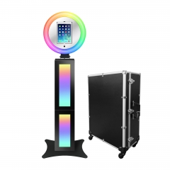 Roaming Ring Light Portable iPad Photo Booth Kiosk Stand Selfie with LCD Screen