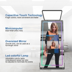 Best Seller Magic Photobooth Mirror Selfie Photo Booth With 65
