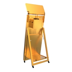 2023 Gold Selfie Mirror Photo Booth Magic Mirror Machine Led Frame with Printer and Camera