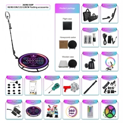 360 degre portable photo booth Fill light machine camera ipad selfie video Free accessories automatic