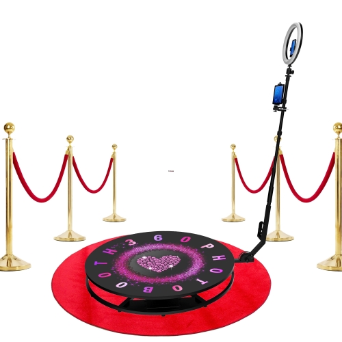Automatic Spinning 360 Video Photobooth Camera 360 Photo Booth With Ring Light