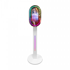 13.3 inch 2023 Newest Mirror Photo Booth for Sale Magic Mirror Customize Round Base