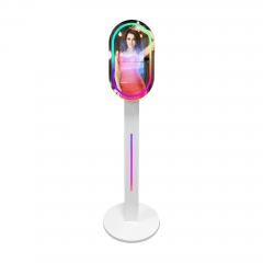 13.3 inch 2023 Newest Mirror Photo Booth for Sale Magic Mirror Customize Round Base