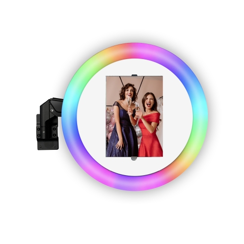 Wall Mounted Ring Light LED Photo Booth Kiosk for iPad Air Pro Photo Booth Tablet Kiosk