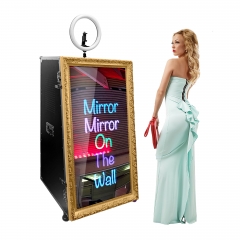 Weddings touch screen 55 inch magic photobooth selfie miroir mirror photo booth