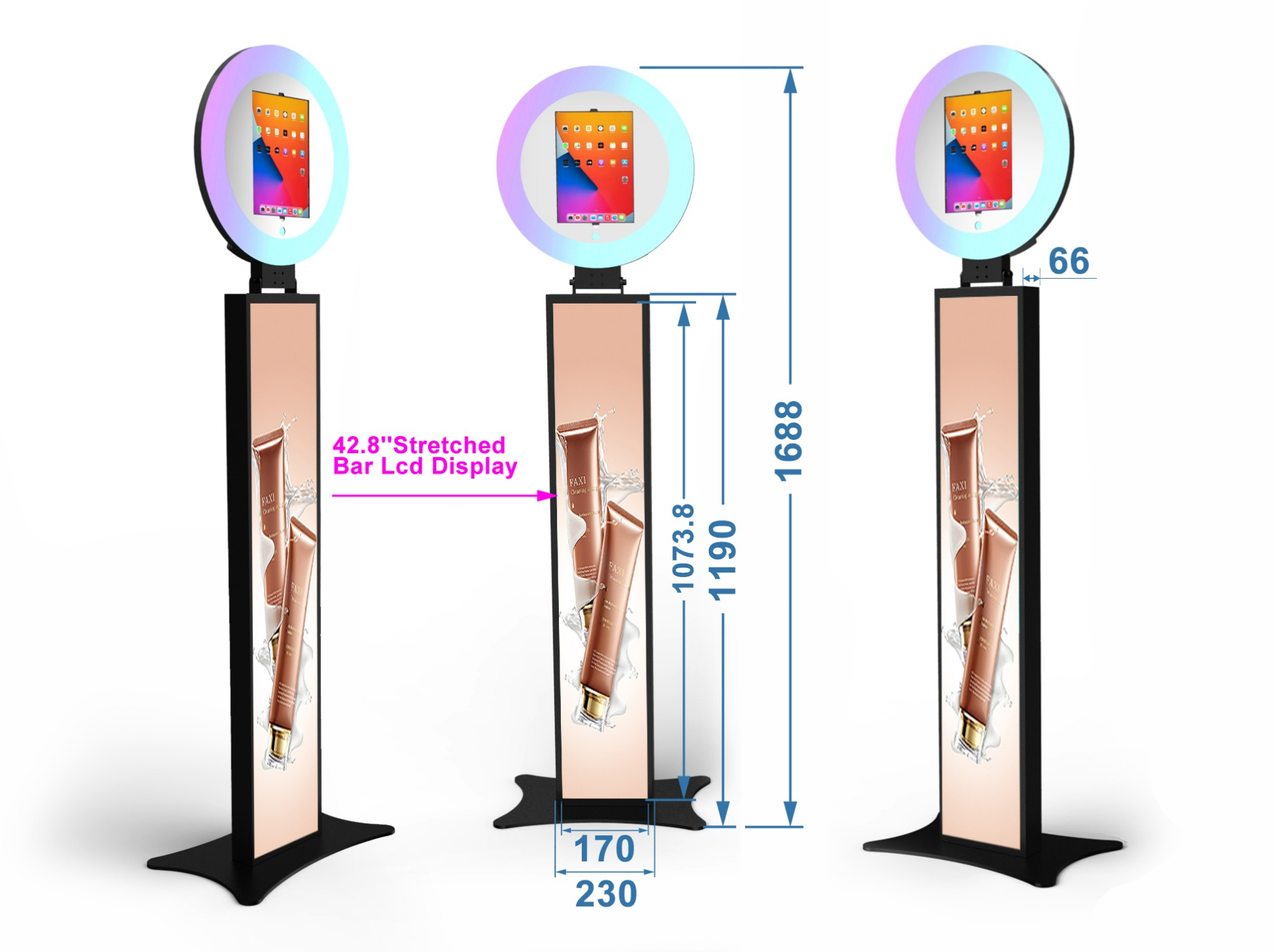 iPad Photo Booth with Advertising Screen - Elevate Your Brand Promotion ...