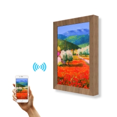 mart Digital Canvas Display and Frame - for Fine Painting, Wall Art, NFTs, Personal Photos & Videos - Advanced HD Display, NFT Compatibility, Video Playback, Google Photos, 16GB Storage