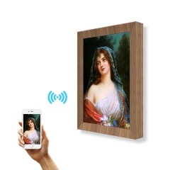 mart Digital Canvas Display and Frame - for Fine Painting, Wall Art, NFTs, Personal Photos & Videos - Advanced HD Display, NFT Compatibility, Video Playback, Google Photos, 16GB Storage