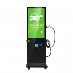 WIVIKIOSK Digital Signage with AC EV Charging Station