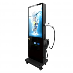 WIVIKIOSK Digital Signage with AC EV Charging Station