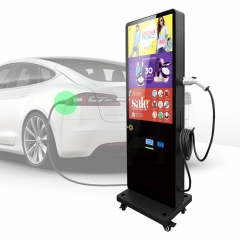 WIVIKIOSK Digital Signage with AC EV Charging Station