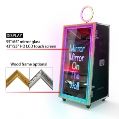 Magic interactive selfie photo mirror booth machine for party or wedding Photo Booth Machine With Camera And Printer