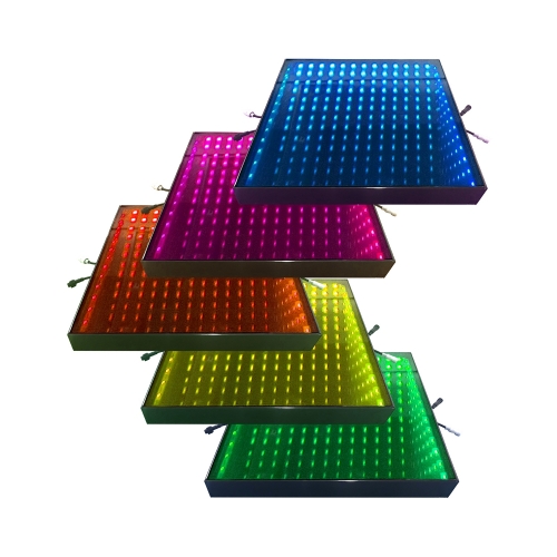 mirror party stage light up dancing floor tiles outdoor wedding 3d magnetic led dance floor