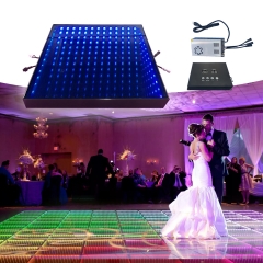 mirror party stage light up dancing floor tiles outdoor wedding 3d magnetic led dance floor