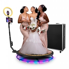 360 Photo Booth Machine for Parties with Ring Light Selfie Holders Remote Control Automatic Slow Motion 360 Camera Booth for Cheristmas Wedding
