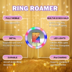 iPad Photo Booth Bring RGB Ring Light with 42.8 inch Touch Sceen Free Custom Shape Photo Booth Shell Stand Booth